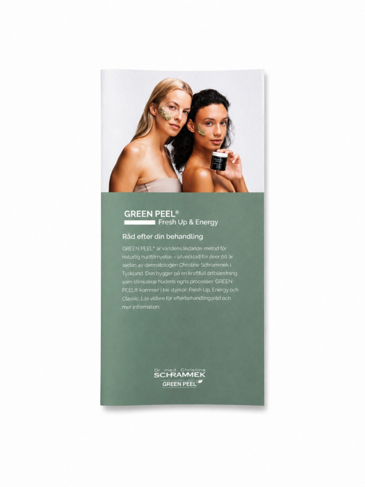 Green Peel® Efterbehandling Broschyr Fresh Up & Energy i gruppen Produkter hos Schrammek.se (1000348)
